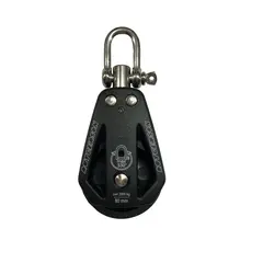 RUTGERSON RAW Block Single Swivel Svivelhode, 80mm, Single