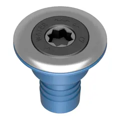 RUTGERSON Dekksforskruvning for vann m/tanklokk, 38mm, gjenget