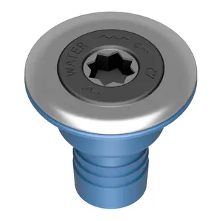 RUTGERSON Dekksforskruvning for vann m/tanklokk, 38mm, gjenget