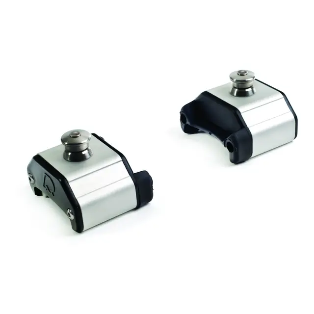 RUTGERSON Justerbar stopper for 50mm skinne, Sort 