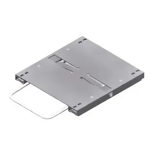 NORSAP Glideskinner med utl&#248;ser i front Aluminium - 310x285x24mm