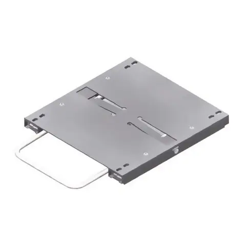 NORSAP Glideskinner med utløser i front Aluminium - 310x285x24mm 