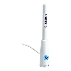 SCOUT VHF antenne motorb&#229;t 1,5 m Type KS-22 - inkl. 5m RG-58 kabel