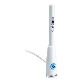 SCOUT VHF antenne motorb&#229;t 1,5 m Type KS-22 - inkl. 5m RG-58 kabel