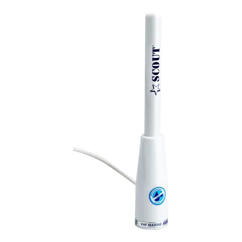 SCOUT VHF antenne motorb&#229;t 1,5 m Type KS-22 - inkl. 5m RG-58 kabel