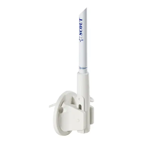 SCOUT VHF Glassfiber antenne - 1,5 m 3 dB med brakett - 5m RG58 kabel
