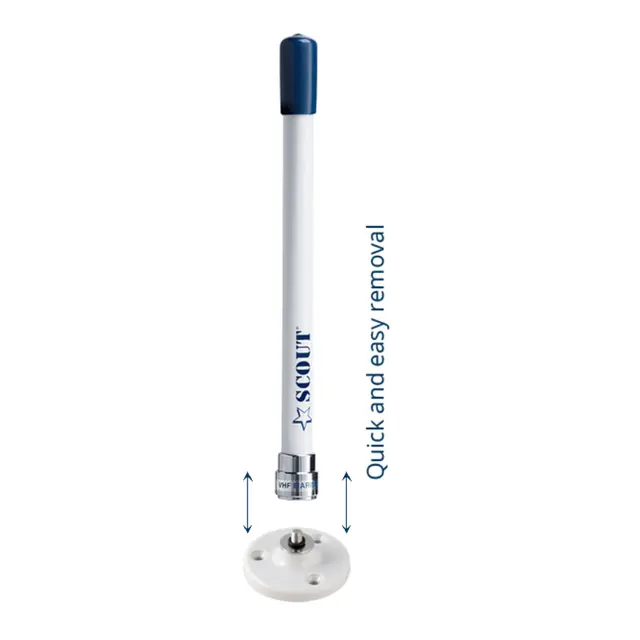 SCOUT  Vhf antenne Avtagbar antenne 22cm Ks-101 dB 