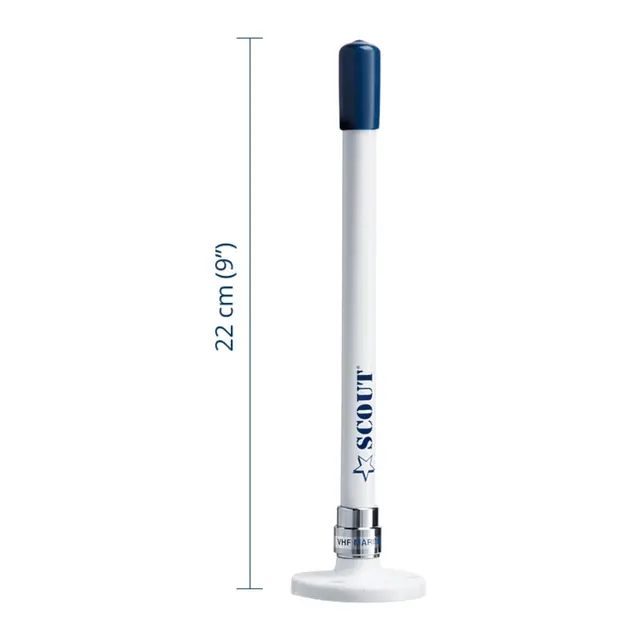 SCOUT  Vhf antenne Avtagbar antenne 22cm Ks-101 dB 