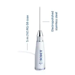 SCOUT St&#229;l VHF antenne - 1,0 m KS-23A - 3 db