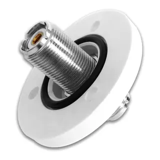 SCOUT Dekk-kontakt SO 239 type (UHF) hvit