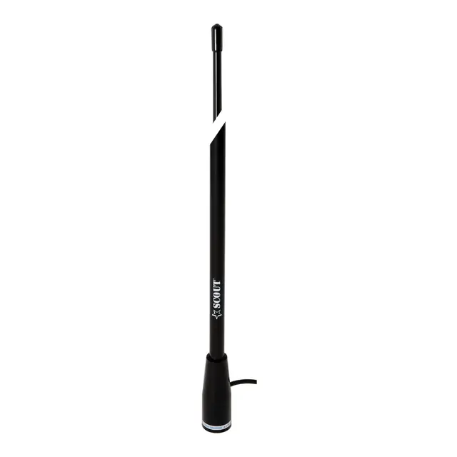 SCOUT KS-22 VHF Glassfiber antenne 1,5 m - Sort - 3 dB 
