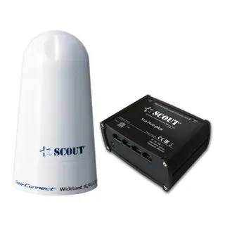 SCOUT 4G sett m/ ruter og antenne Komplett sett for 4G-tilkobling ombord