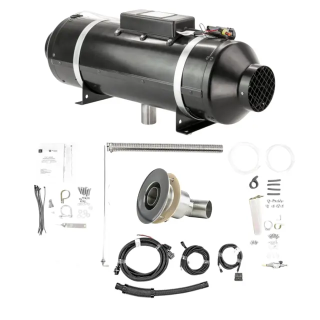 AUTOTERM Air D9 - 8 KW 12 V Dieselvarmer + Båtpakke 