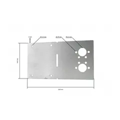 AUTOTERM festebrakett til 2 og 4 kw rustfri 2 mm