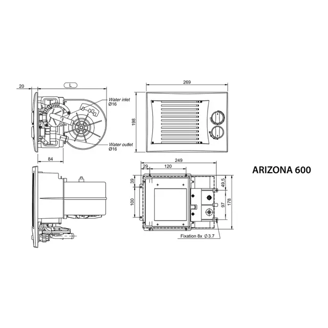 AUTOTERM Arizona 600 -Defroster 24V 5.9w 