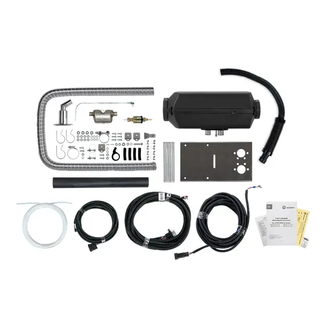 AUTOTERM 2 KW Air 12V Båtpakke Børsteløse viftemotor for lang levetid 