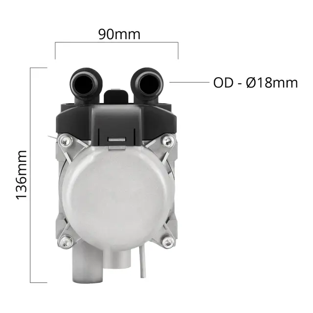 AUTOTERM Flow 5 KW Diesel 12 Volt Med monteringskitt 