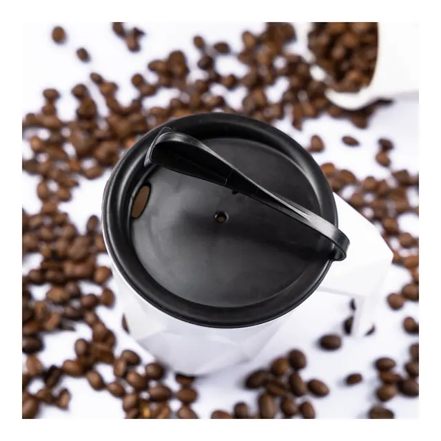 SILWY Magnetic Kaffekrus To-Go (plast) m/lokk og Stick-on magnetpad 