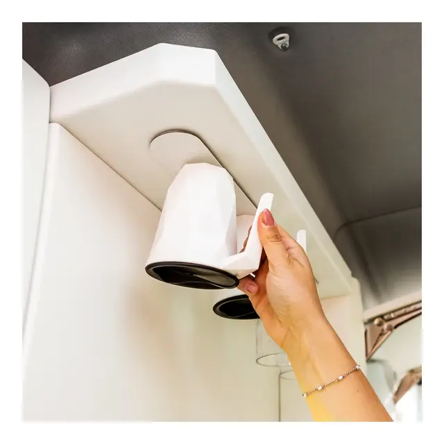 SILWY Magnetic Kaffekrus To-Go (plast) m/lokk og Stick-on magnetpad 