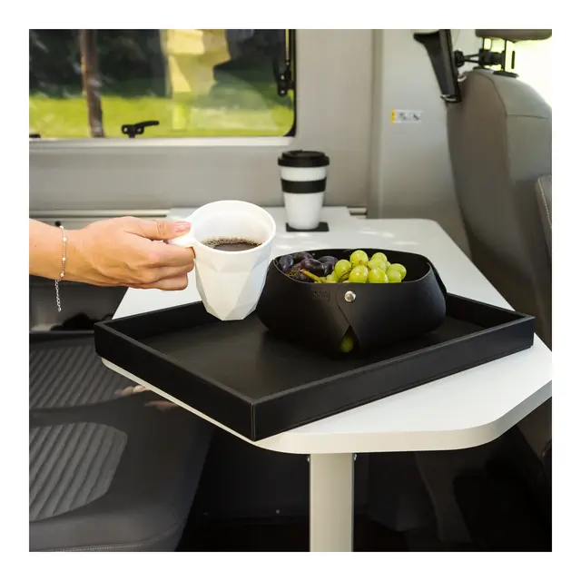 SILWY Magnetic Kaffekrus To-Go (plast) m/lokk og Stick-on magnetpad 