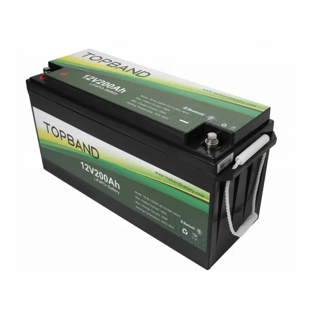 Topband Lithium Heat PRO - 12V 200ah 200a BMS - Bluetooth og Varme 