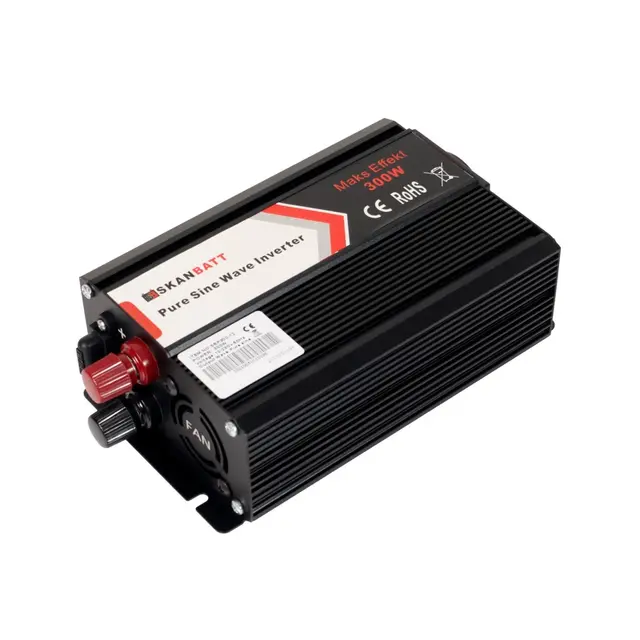 SKANBATT  Inverter 12V 300W (600W) Ren Sinus 