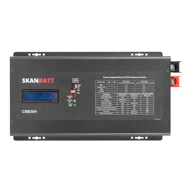 SKANBATT Batterilader 36/48V 2kW - 50A 