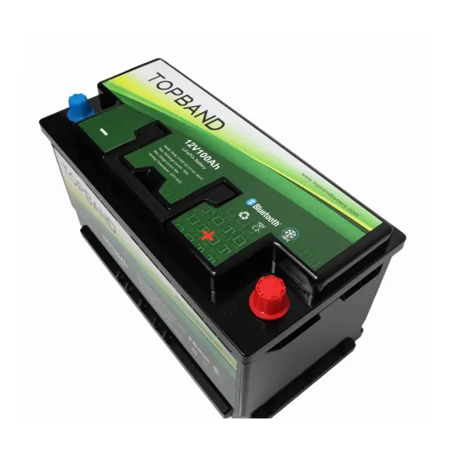 Topband Lithium Heat PRO - 12V 100ah 100a BMS - Bobil - Bluetooth og Varme 