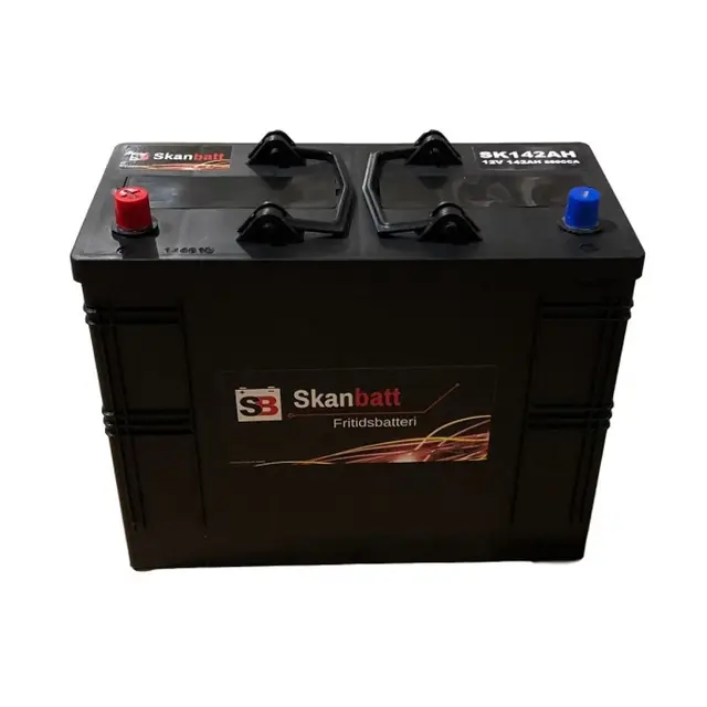 SKANBATT Fritidsbatteri 12V 142ah 850cca (349x175x290mm) +venstre 