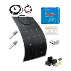 SKANBATT Solcellepanel Pakke Fleksibelt 110W - 540x1070x3mm - Victron 10A MPPT
