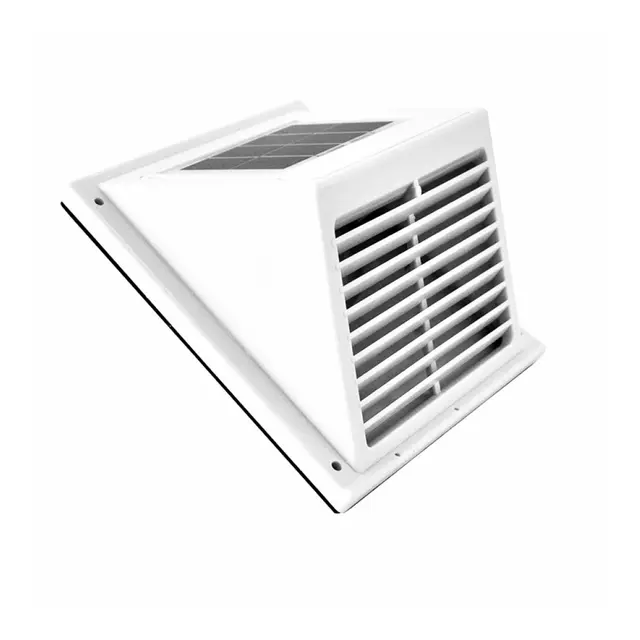 WATTSTUNDE Solcelleventilator Veggmodell Hvit - 21 x 24x 19 cm 