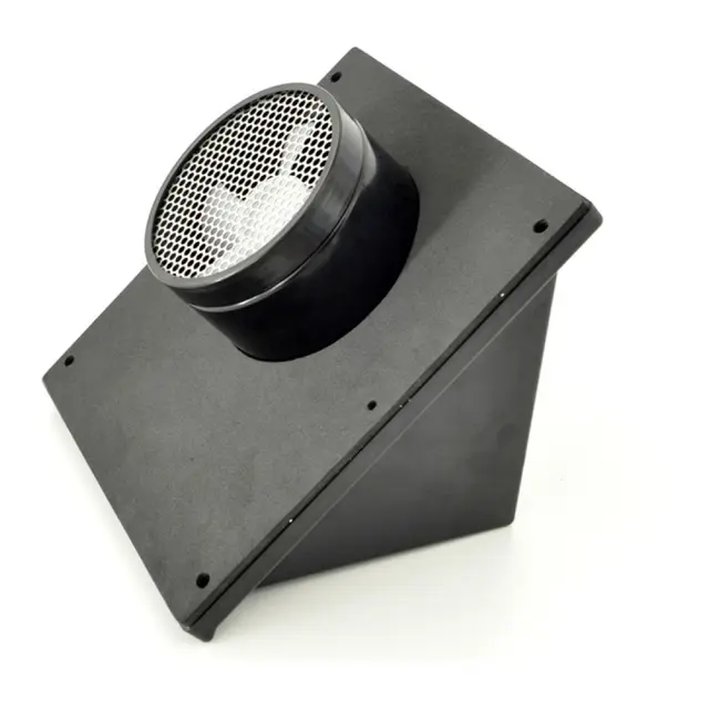 WATTSTUNDE Solcelleventilator Veggmodell Sort - 21 x 24 x 19 cm 