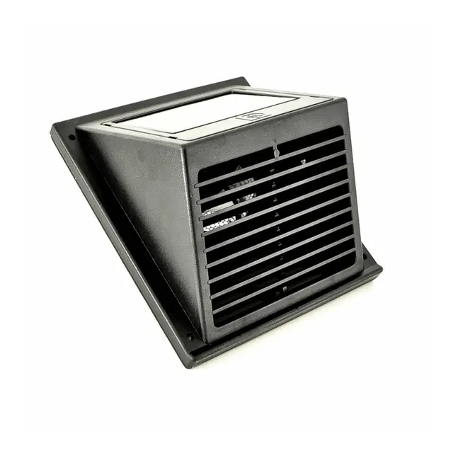 WATTSTUNDE Solcelleventilator Veggmodell Sort - 21 x 24 x 19 cm 