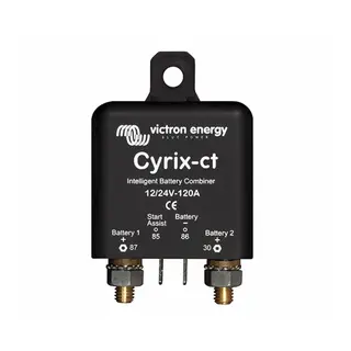 VICTRON  Cyrix-ct Batteriskillerele 120A - 12 eller 24V Ladeskillerele, rele