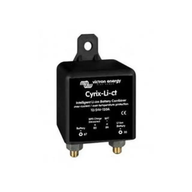 VICTRON  Cyrix-Li-Ct Batteriskillerele 120A - Ladeskille rele, voltsensitivt 