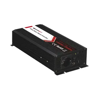 SKANBATT Inverter 24V 1000w (2000w) Ren Sinus m/tr&#229;dl&#248;s Fjernkontroll