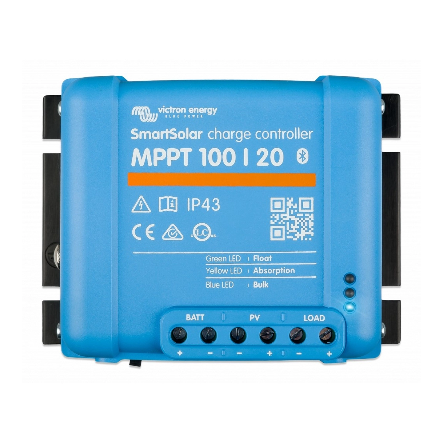 VICTRON  SmartSolar MPPT 100/20 12, 24, 48V - Auto m/Blåtann