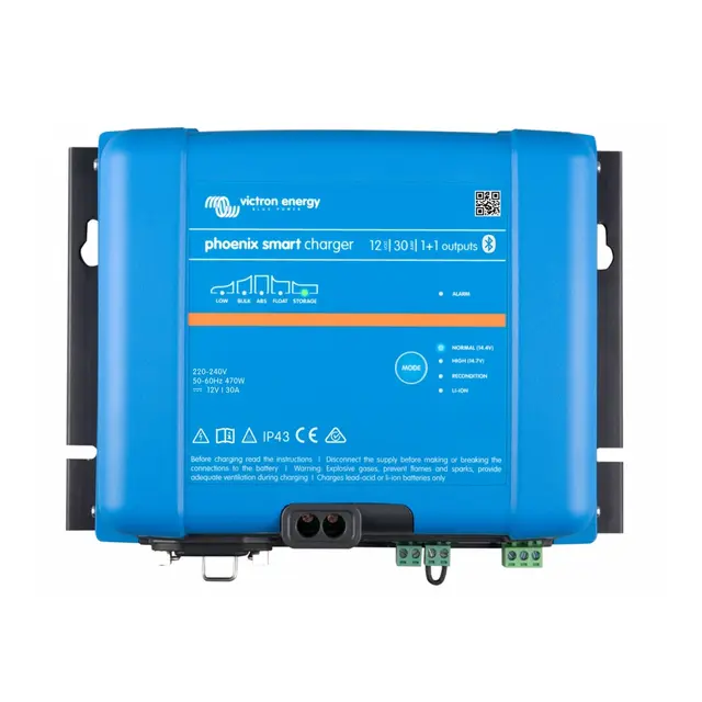 VICTRON Phoenix Smart IP43 Batterilader 12V - 30A - 1+1 kanaler 