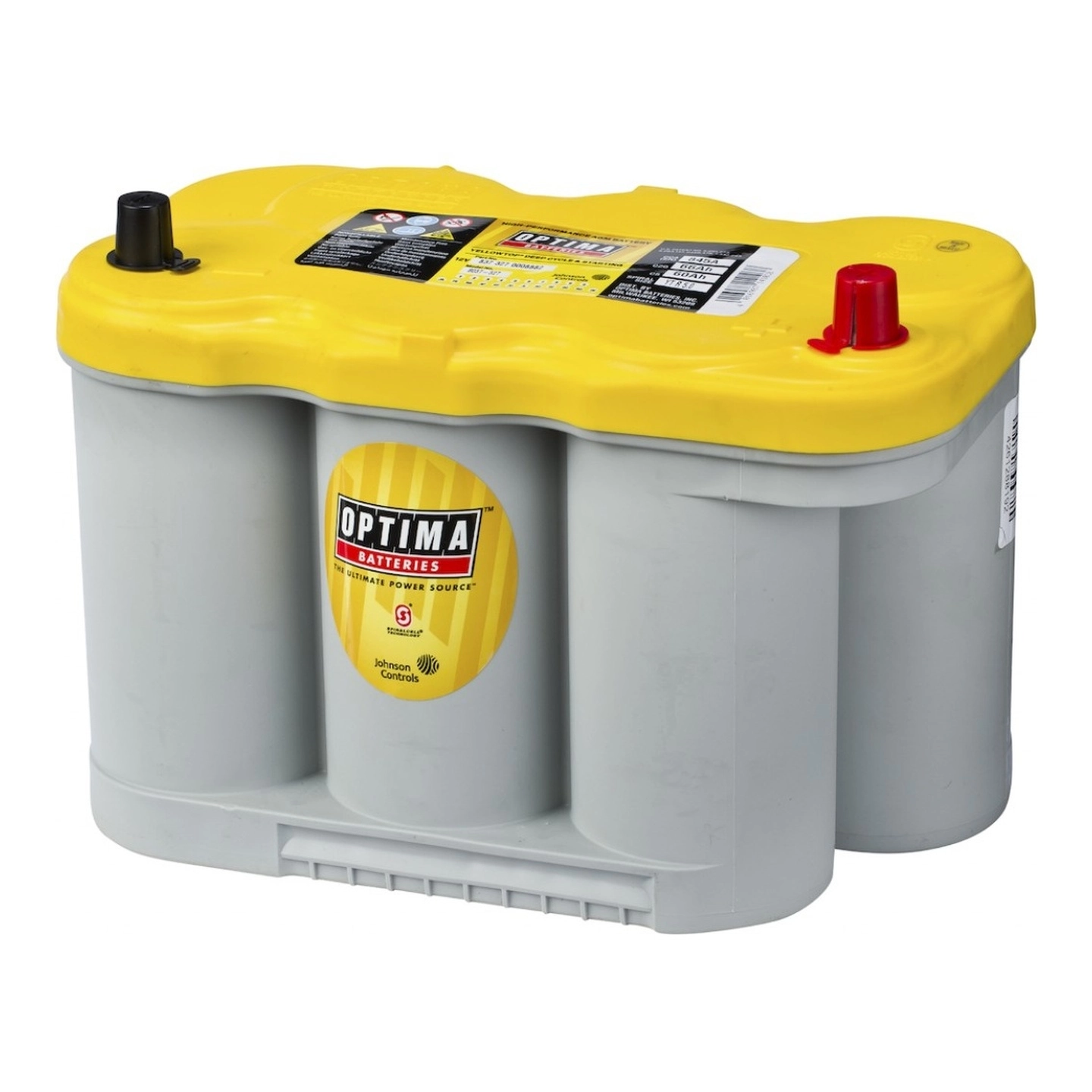 OPTIMA AGM Yellow Top 12V 66ah 845cca 309x172x219mm +høyre 8037-327