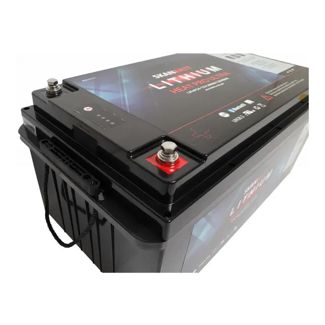 SKANBATT  Lithium HEAT PRO 12V 300AH CAN Bus - 600A (3s) - (900A Peak) 