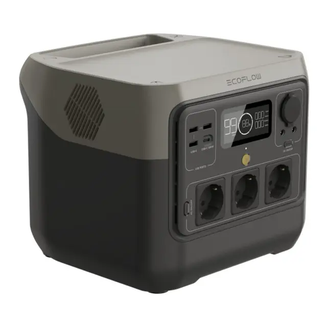 Ecoflow River 2 Pro Powerbank 768Wh Lithium -12V - 230V - USB - Solcelle 