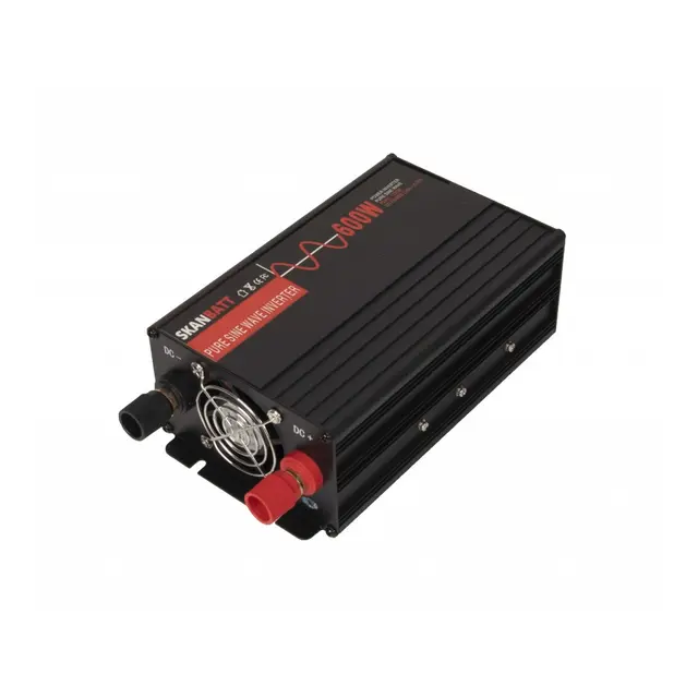 SKANBATT Inverter 12V 600w Slim Ren Sinus 