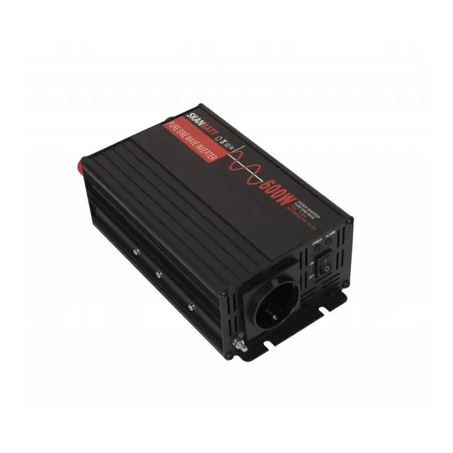 SKANBATT Inverter 12V 600w Slim Ren Sinus 