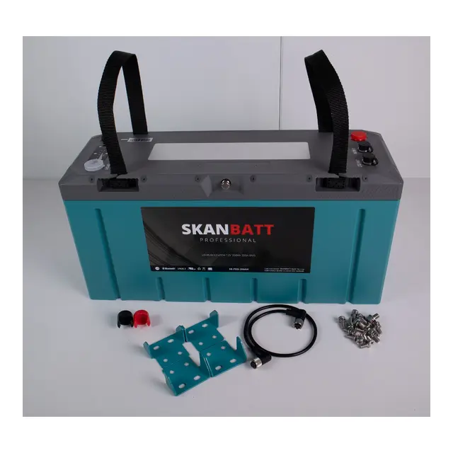 SKANBATT Lithium Professional IP67 12V 200Ah 200A  BMS 8-års garanti! 