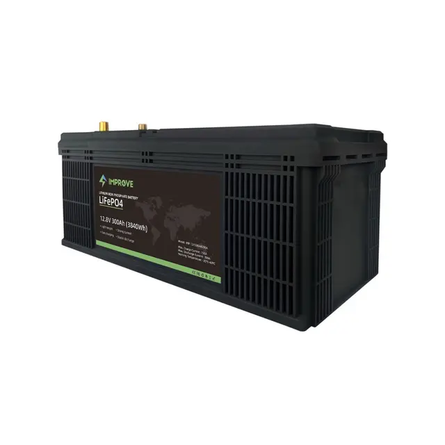 IMPROVE Lithium Batteri 12V 300Ah LiFePO4 BMS 200A 