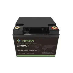 IMPROVE Lithium Batteri 12V 50Ah Lifepo4 - BMS 50A