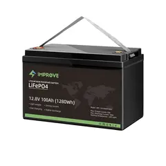 IMPROVE&#160;Lithium Batteri 12V 100Ah (LiFePO4) BMS 100a
