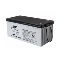 RITAR  AGM Deep Cycle Batteri 12V 200AH (522x240x219mm) +h&#248;yre 290AH 100t