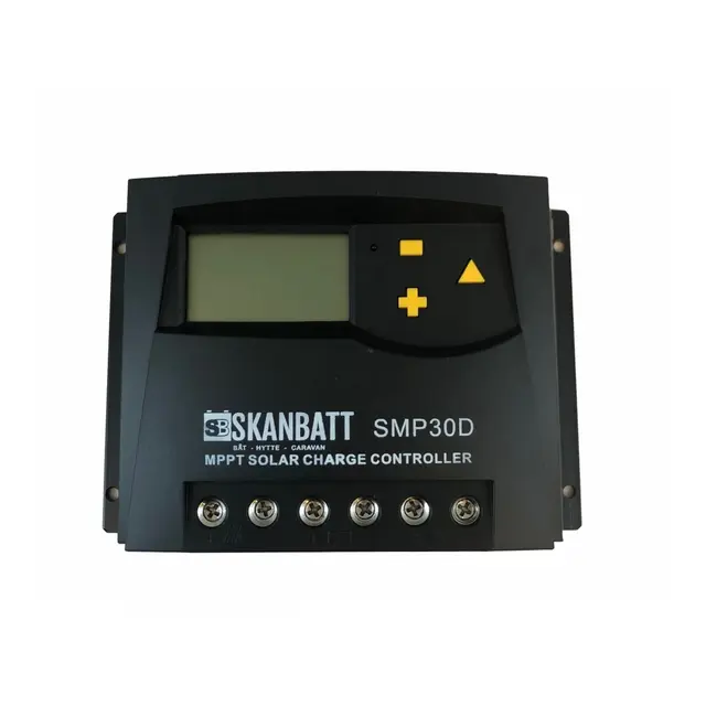 SKANBATT  MPPT Solcelleregulator 30A SMP30D - 12/24V m/ display 