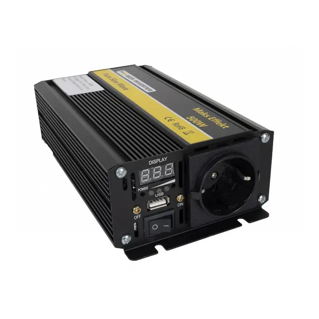 SKANBATT POWER Inverter 12V 500W Ren Sinus 